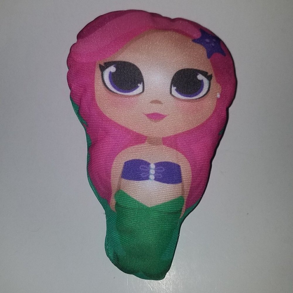 Mermaid Plush Mini Pillow Stuffed Animal Toy Small 7" Pink Green Purple Decor